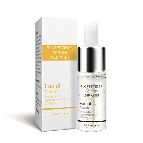 Suero LANBENA, suero de seis péptidos de oro de 24 K, crema